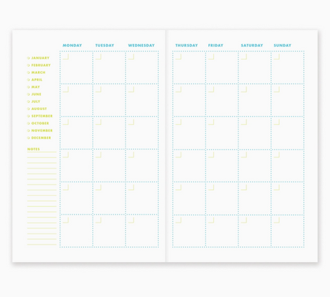 Perpetual To-Go Calendar - Undated