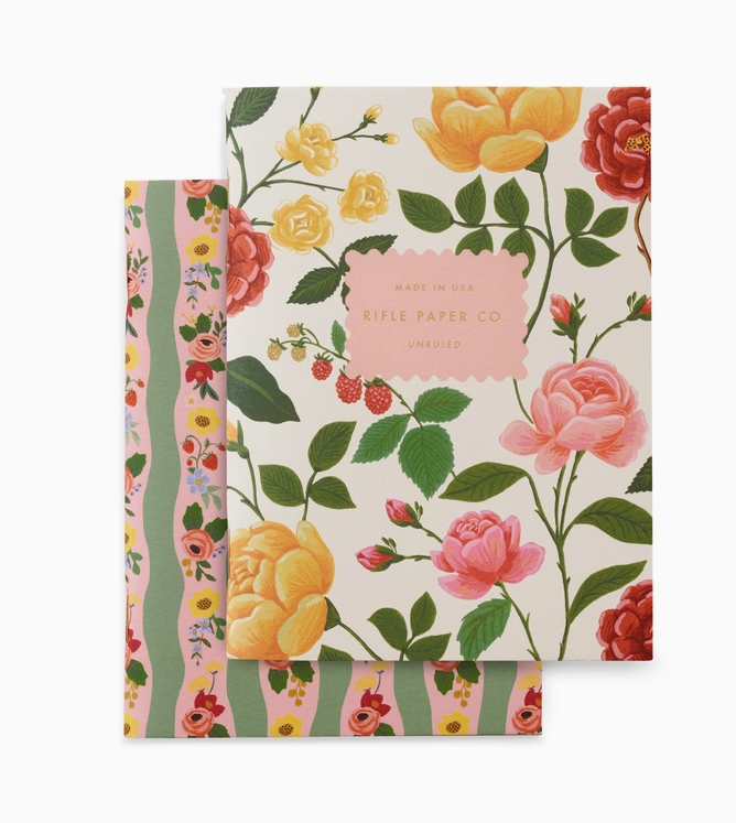 Pair of 2 Roses Pocket Notebooks