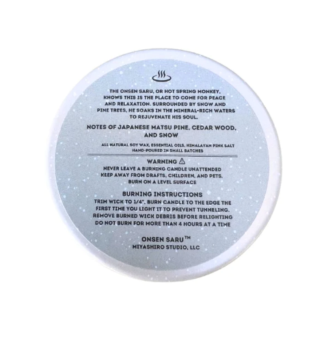 Onsen Saru Hot Spring Soy Candle