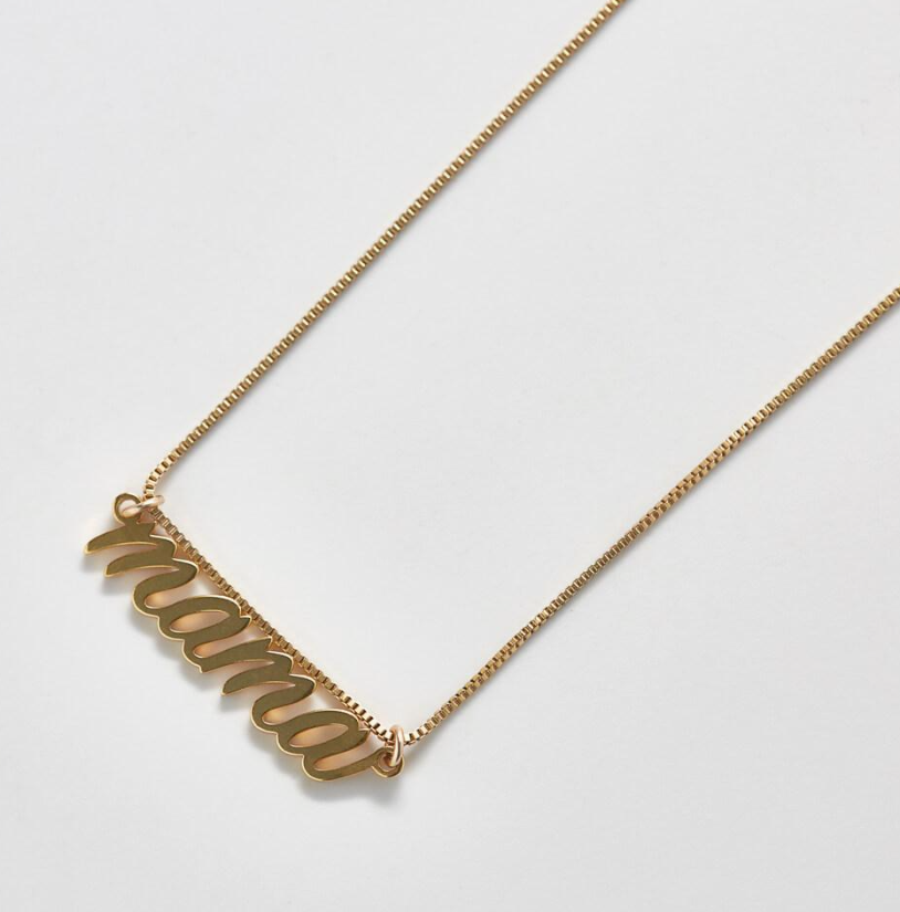 Mama Gold Necklace 16"
