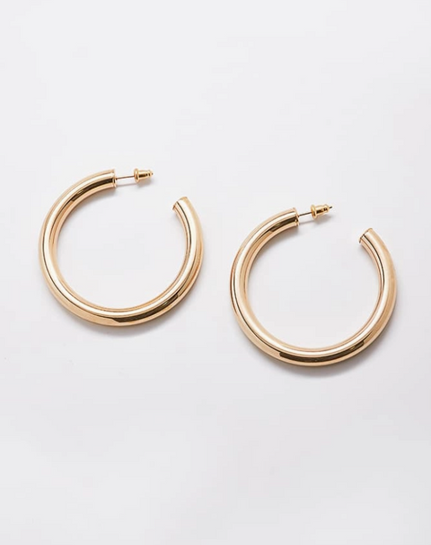 Medium Gold Hoop Earrings