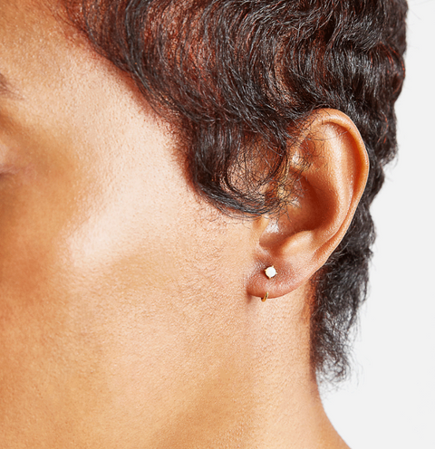 Opal Open Hoop Earrings