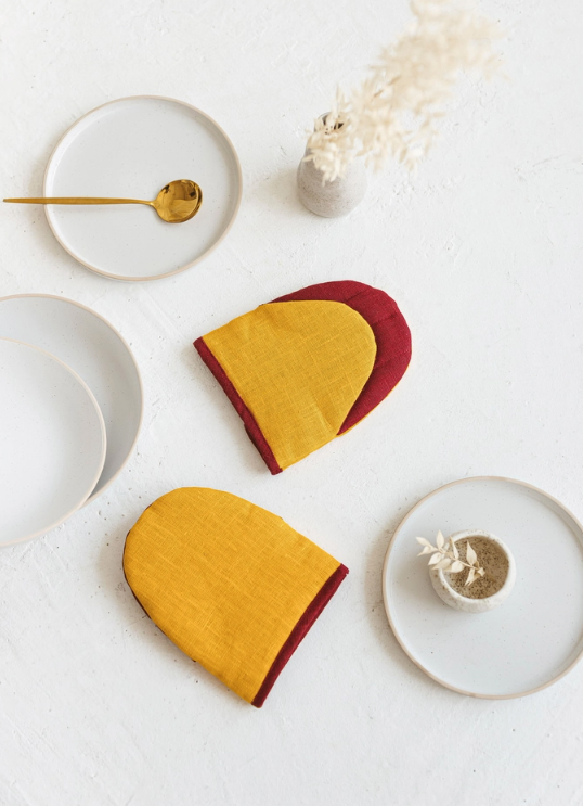Linen Oven Mini Mitt