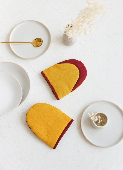 Linen Oven Mini Mitt