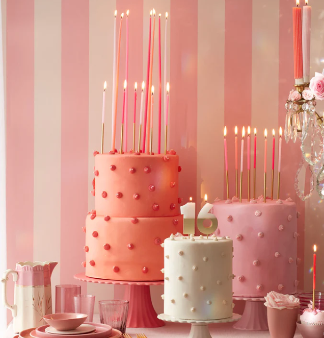 Gold Dipped Number Candle