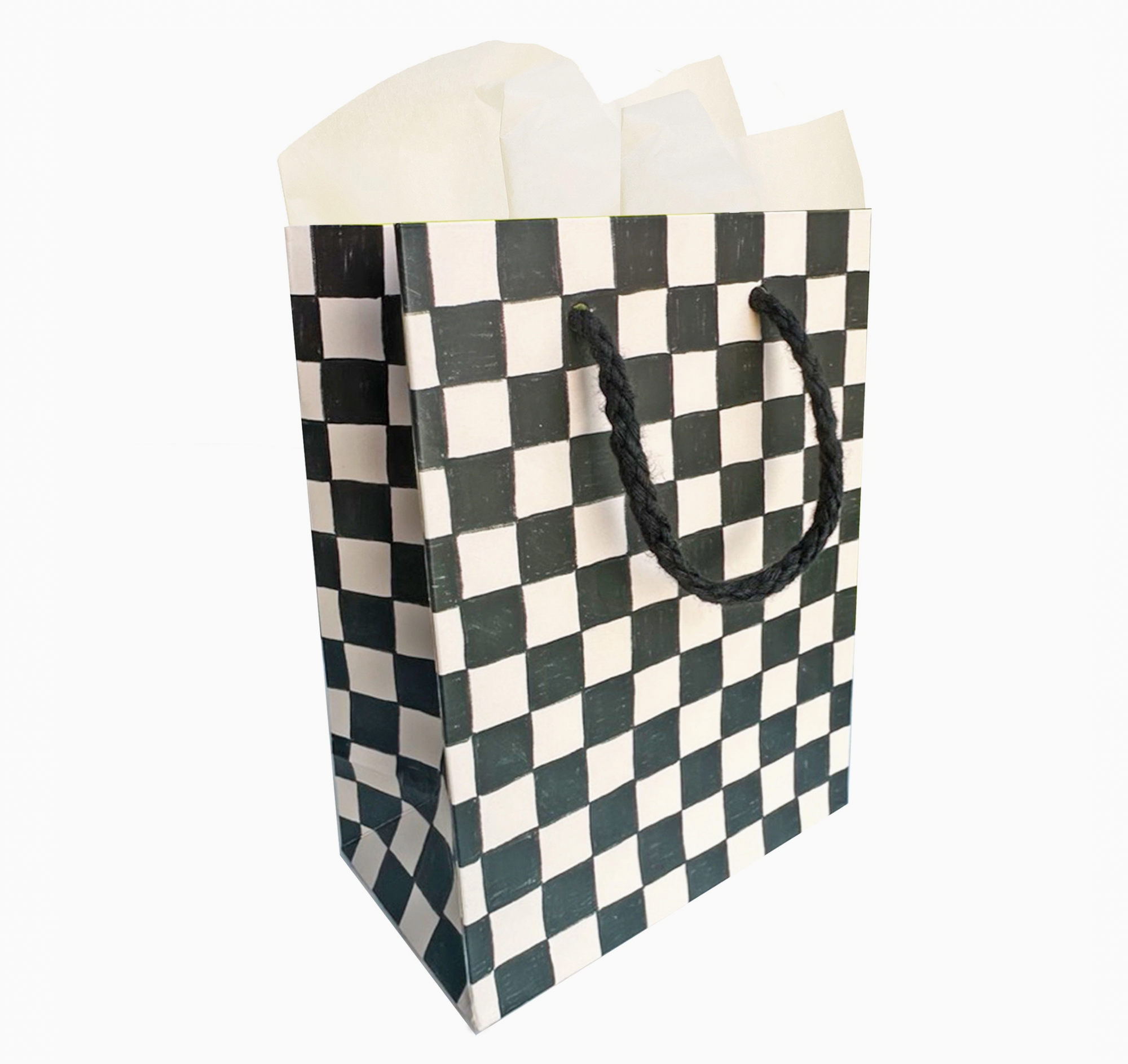 Checkered Small Gift Bag