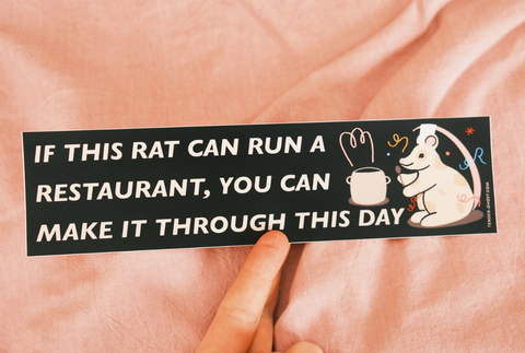 Rat Chef Bumper Sticker