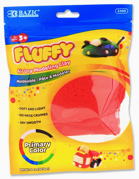 Air Dry Modeling Clay Primary Colors 2 oz.
