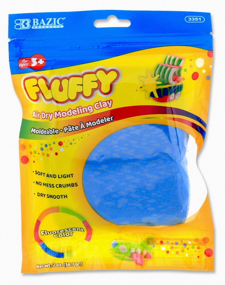 Air Dry Modeling Clay Fluorescent Colors 2 oz.