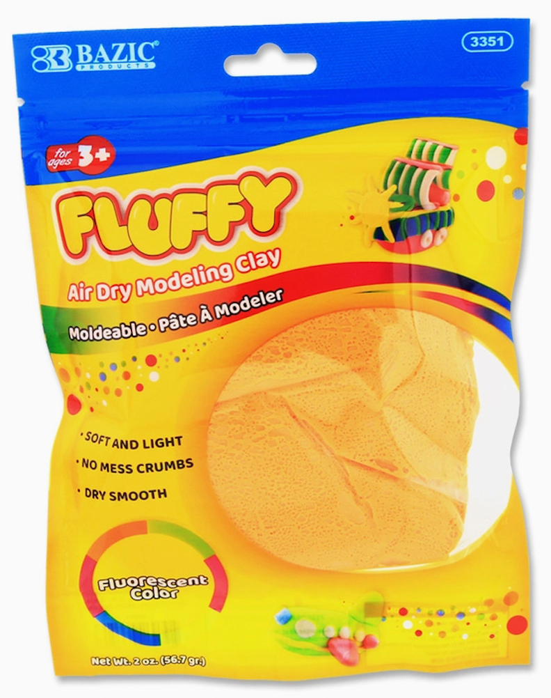 Air Dry Modeling Clay Fluorescent Colors 2 oz.