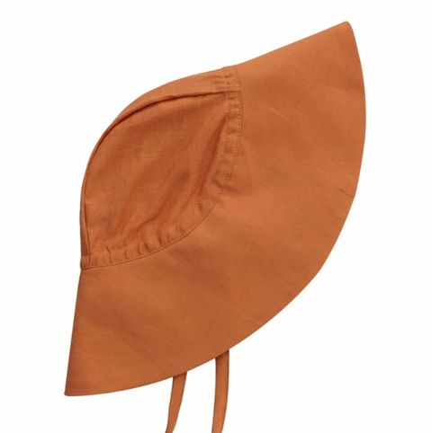 Baby Linen Wide-Brim Sun Hat
