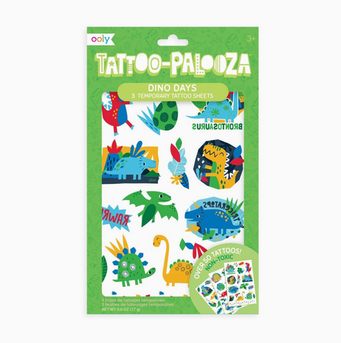 Tattoo Palooza Temporary Tattoo: Dino Days