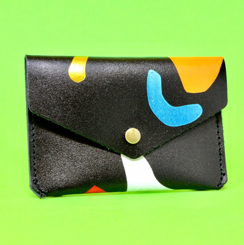 Abstract Popper Purse