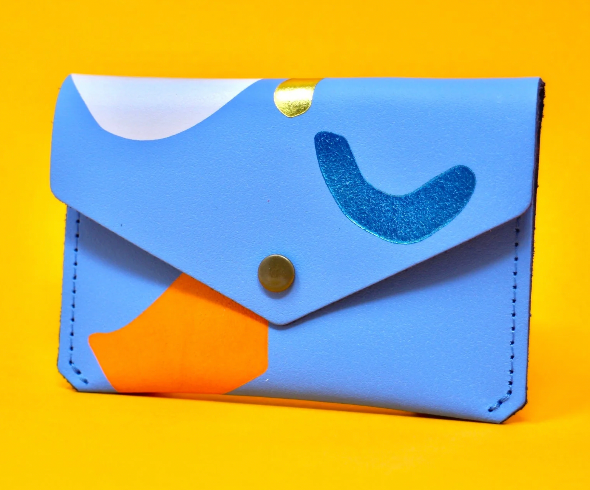Abstract Popper Purse