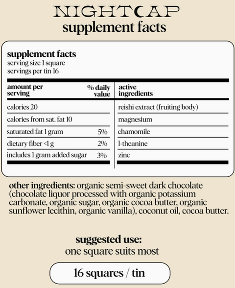 Nightcap — Mushroom Chocolates For Deep Sleep