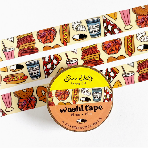 New York City Food Washi Tape