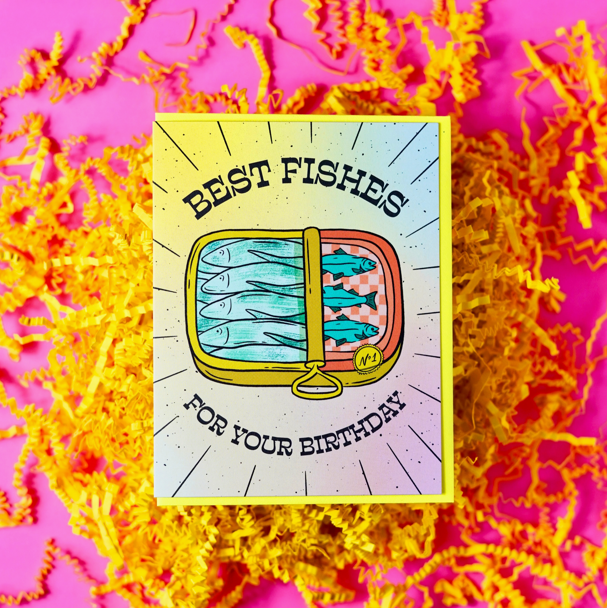 Tinned Fish Birthday Card