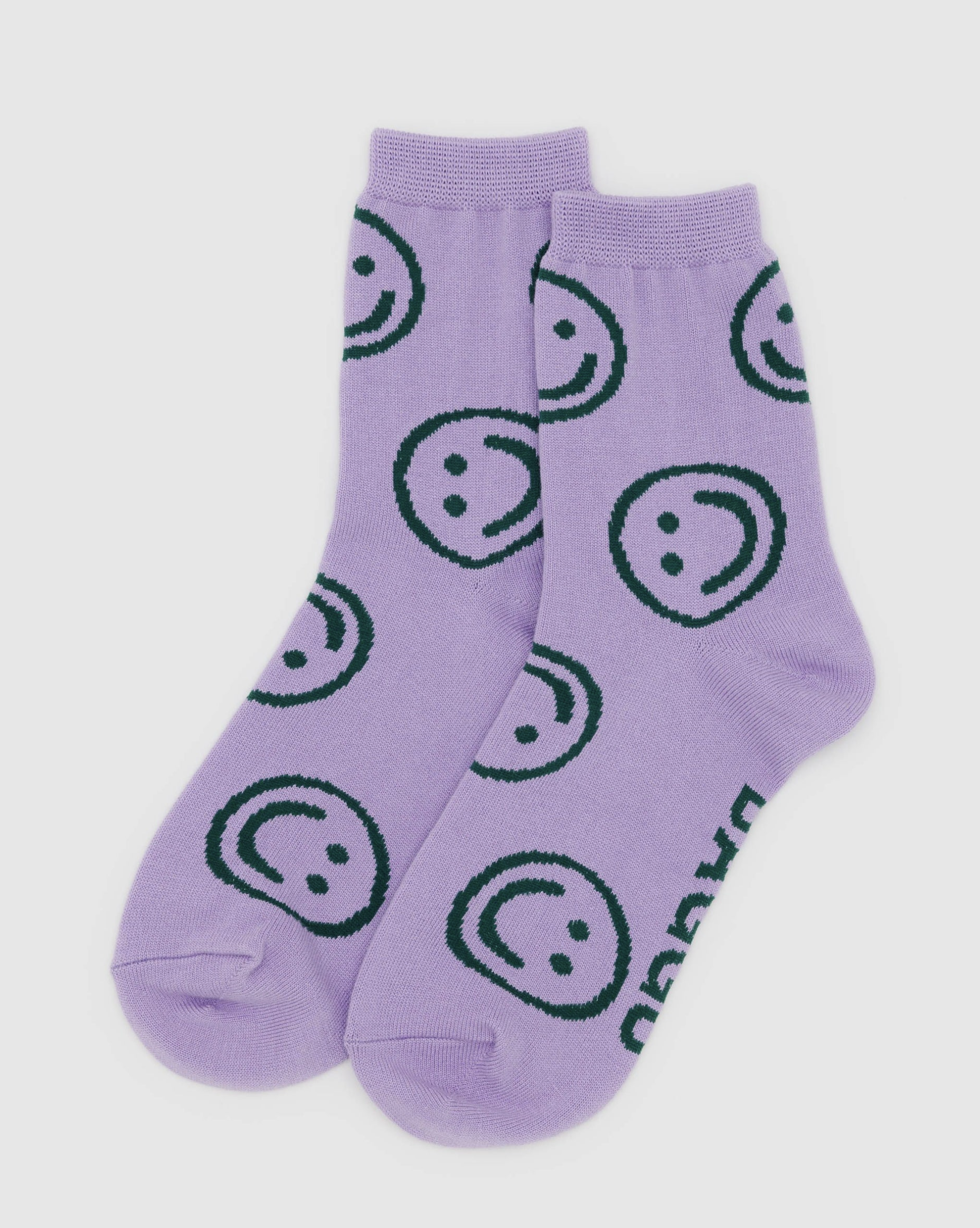 Baggu | Crew Socks Lavender Happy