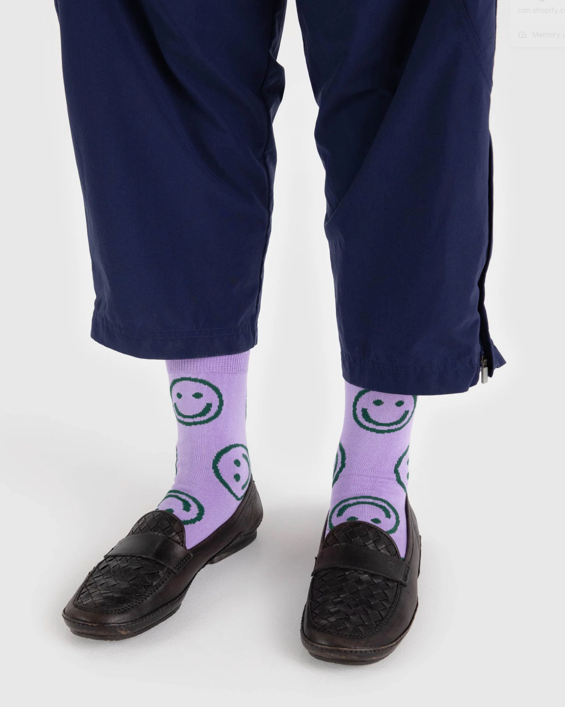 Baggu | Crew Socks Lavender Happy