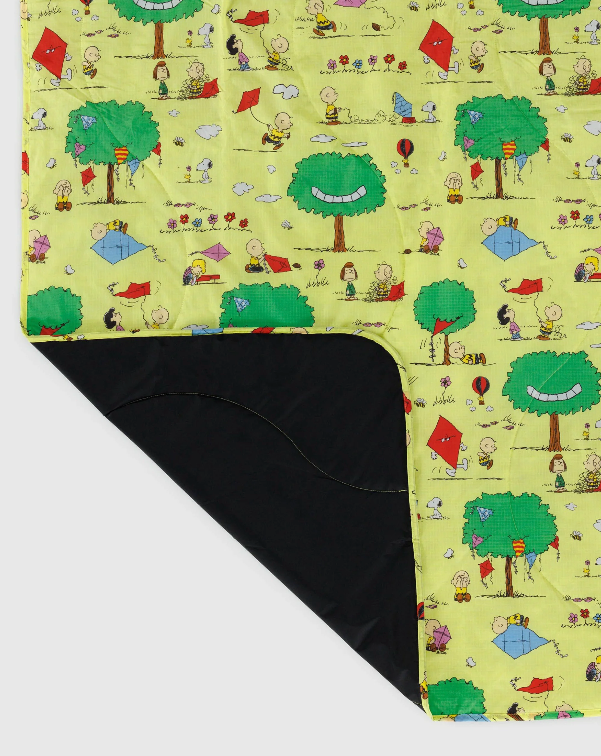 Snoopy Puffy Picnic Blanket Kite Eating Tree