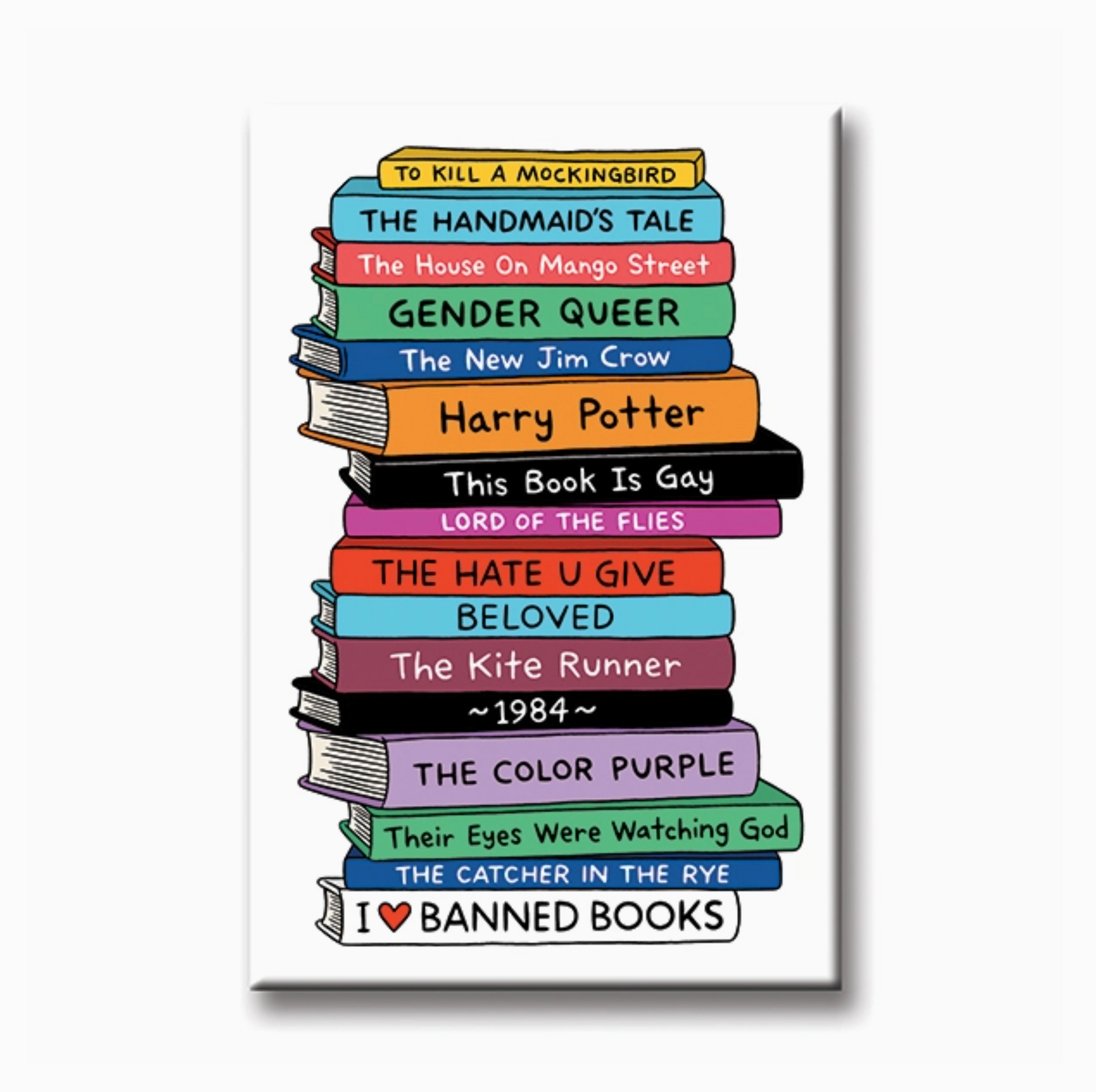 Banned Books Magnet