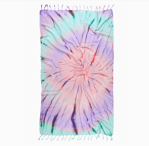Tie Dye Pestemal Turkish Beach Towel
