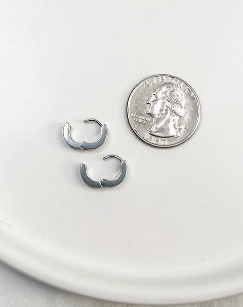 Mini Silver Hoops