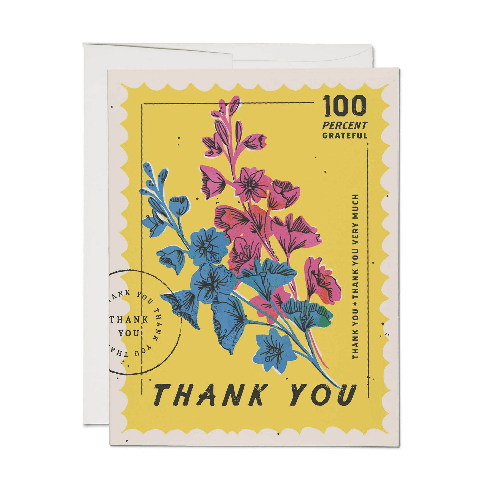 100 Percent Thank You Greeting Card (Boxed Set of 8)