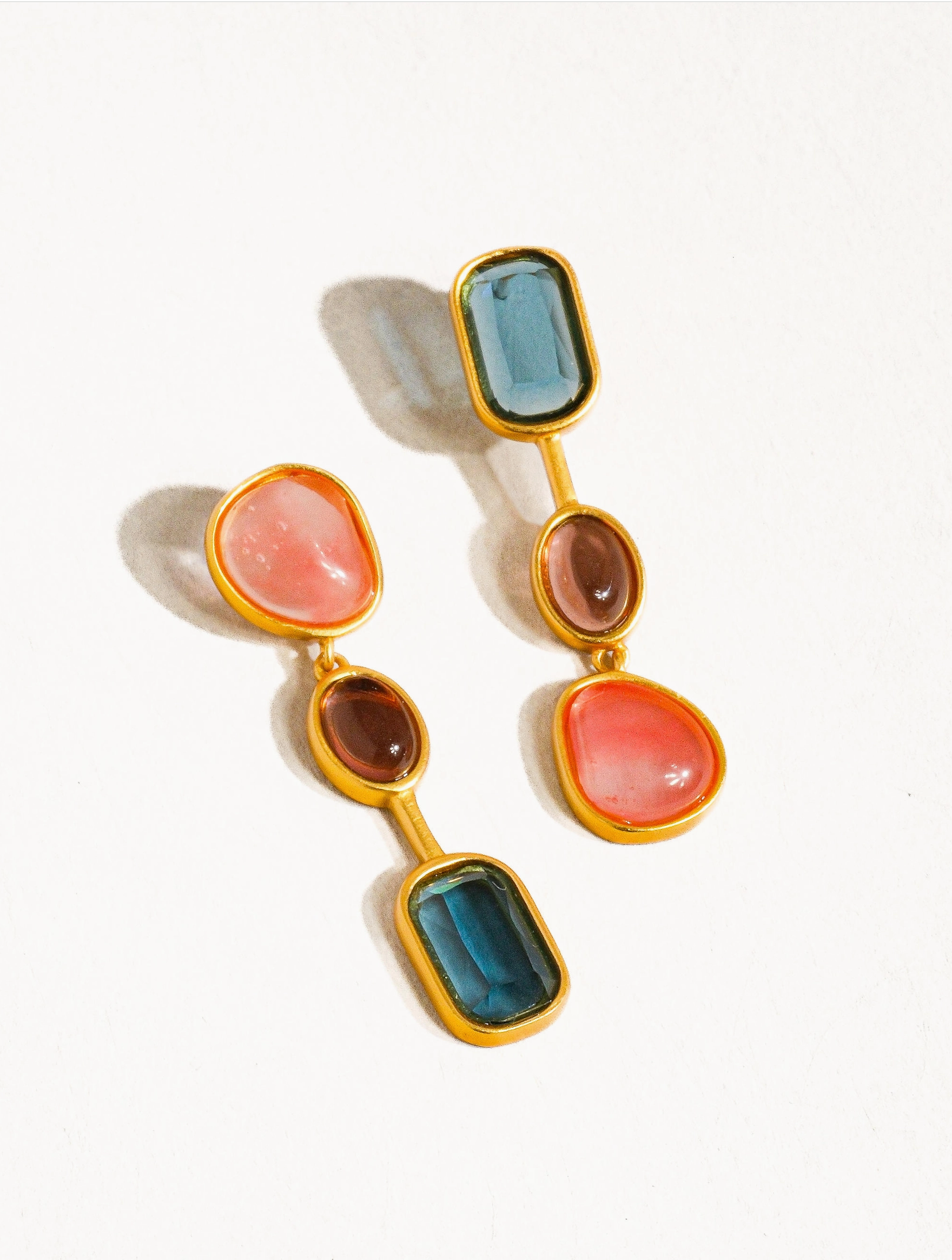 Delia Gold Vintage Mismatch Drop Earring - Stay Forever