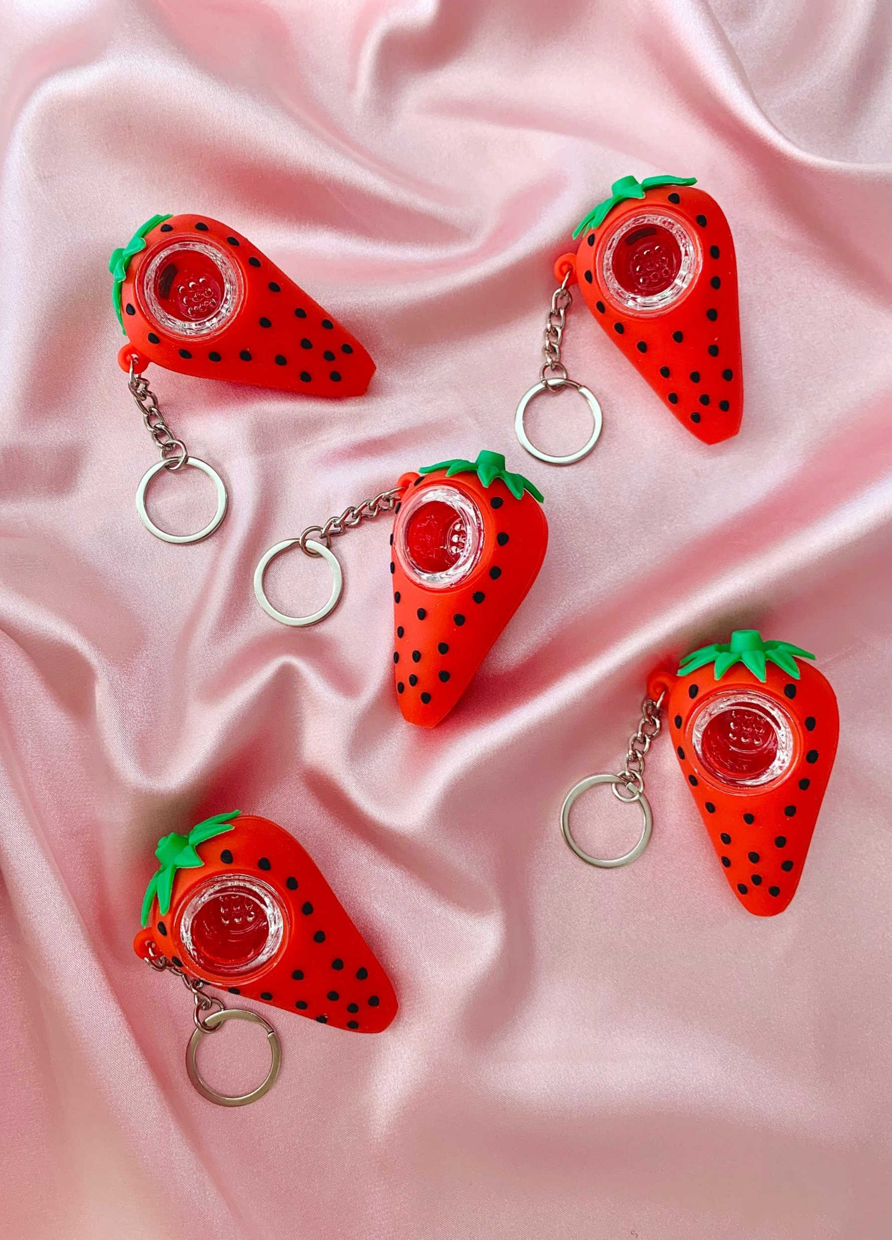 Strawberry Unbreakable Keychain Piece
