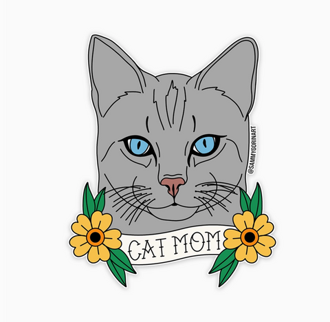 Cat Mom Sticker
