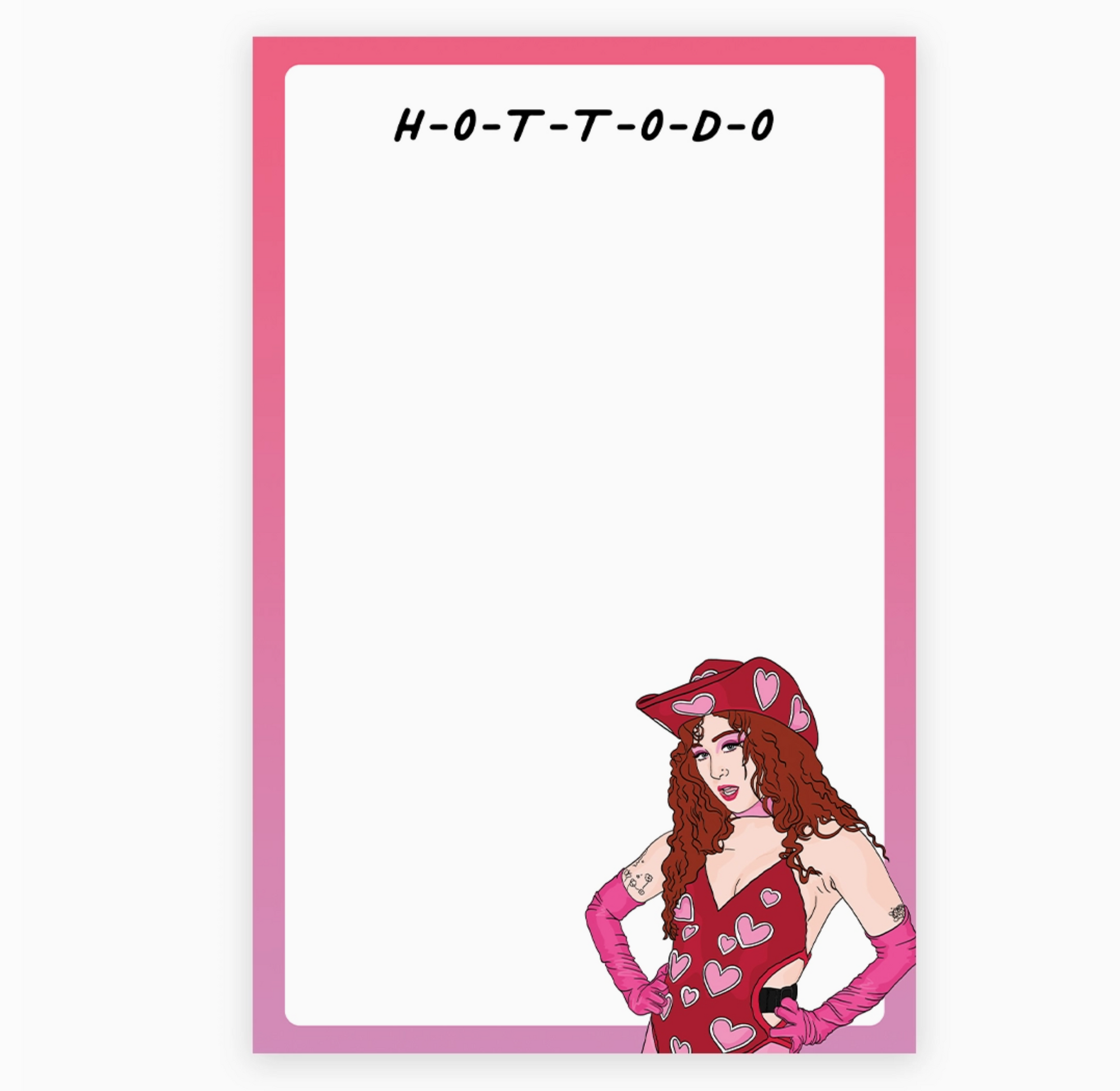 H-O-T-T-O-D-O Chappell Notepad