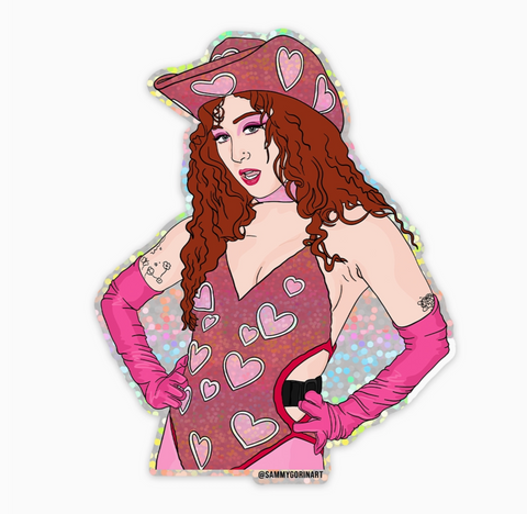 Hot 2 Go Glitter Chappell Sticker