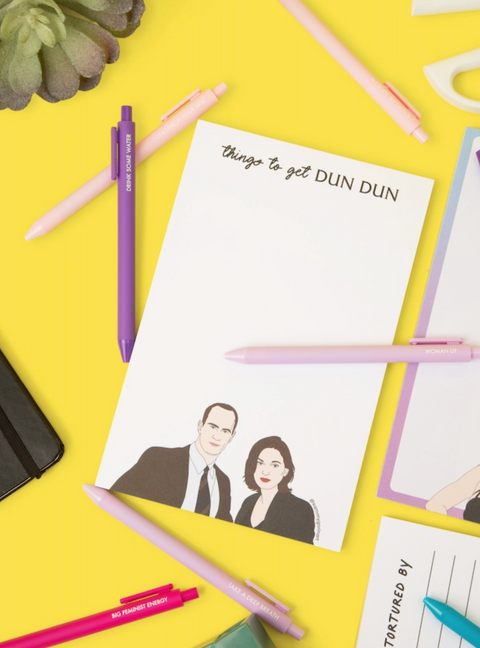 Things To Get Dun Dun Notepad, Law & Order, Benson & Stabler