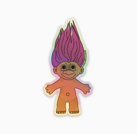 Holographic Troll Sticker