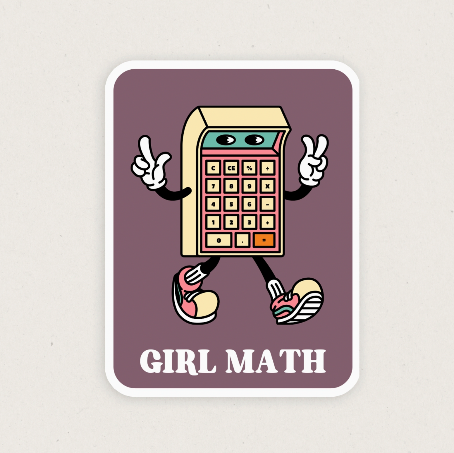 Girl Math Sticker