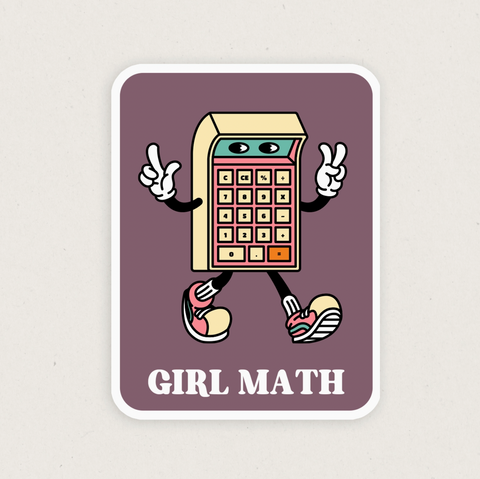 Girl Math Sticker