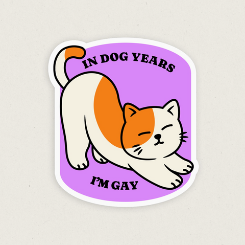 In Dog Years Sticker