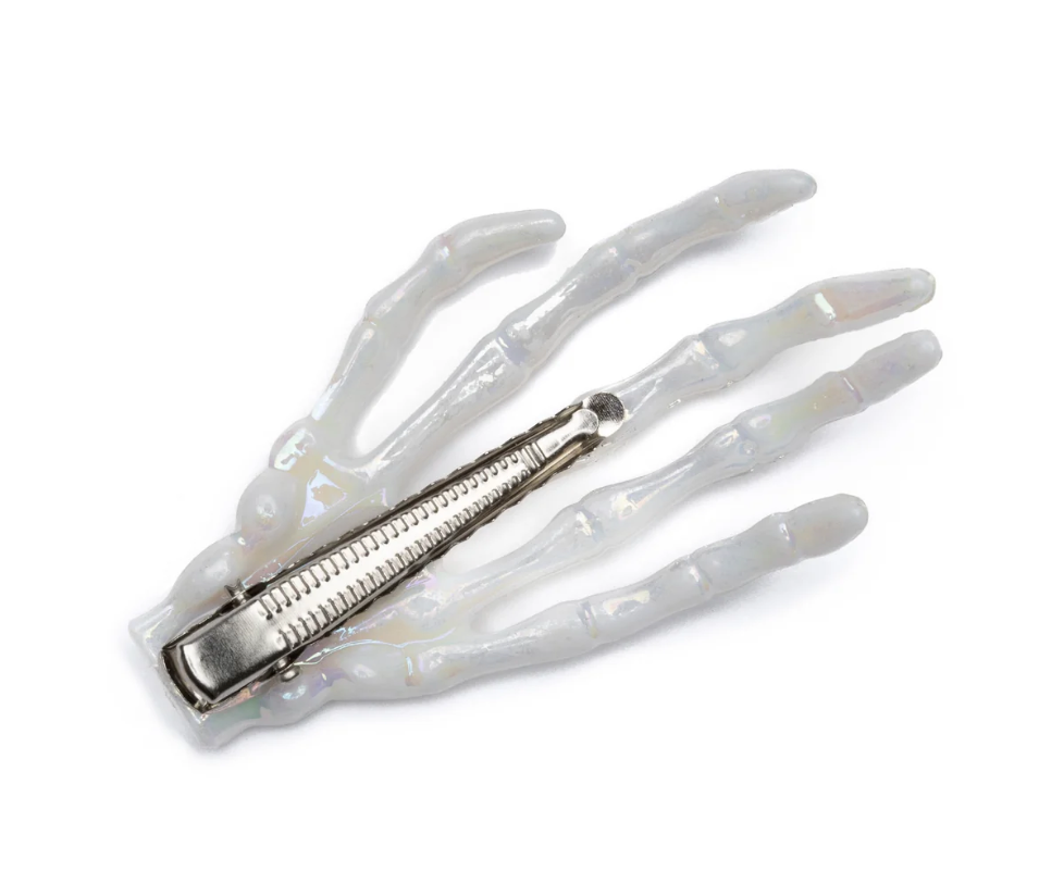 Skeleton Hands Hair Clips