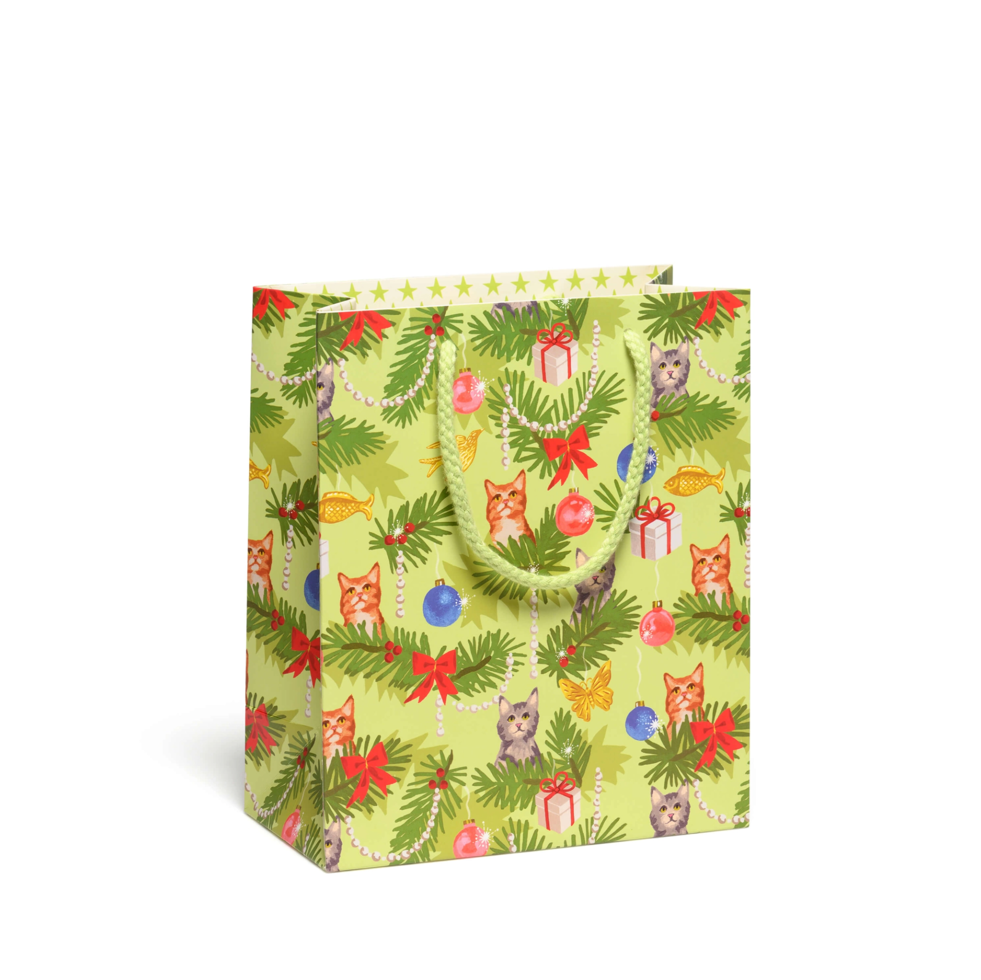 Christmas Cats Gift Bag Medium