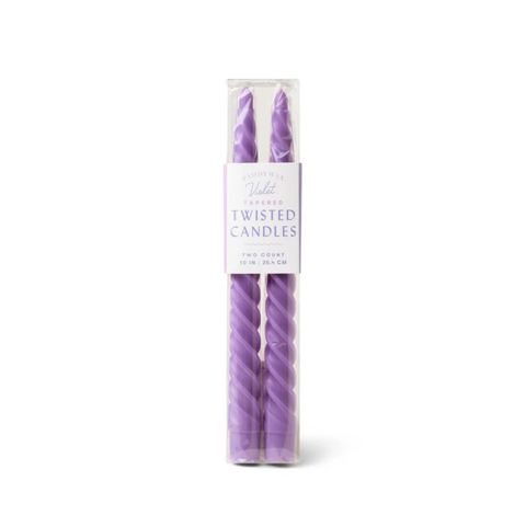 Twisted Taper Candles - Set of 2