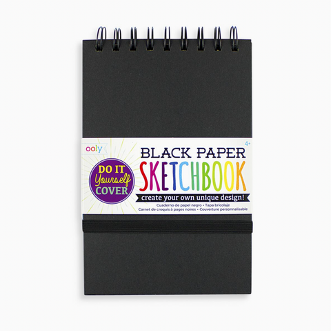 Small D.I.Y. Cover Sketchbook - Black - Stay Forever