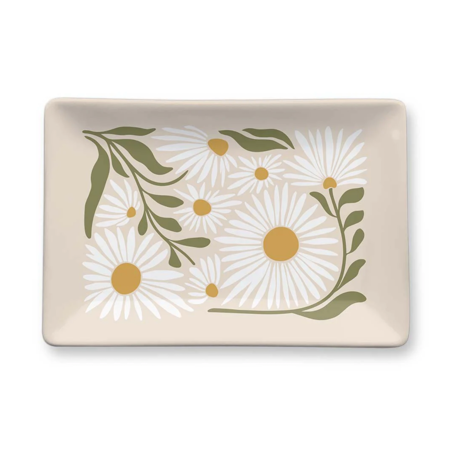 Porcelain Tray Flower Market Daisy