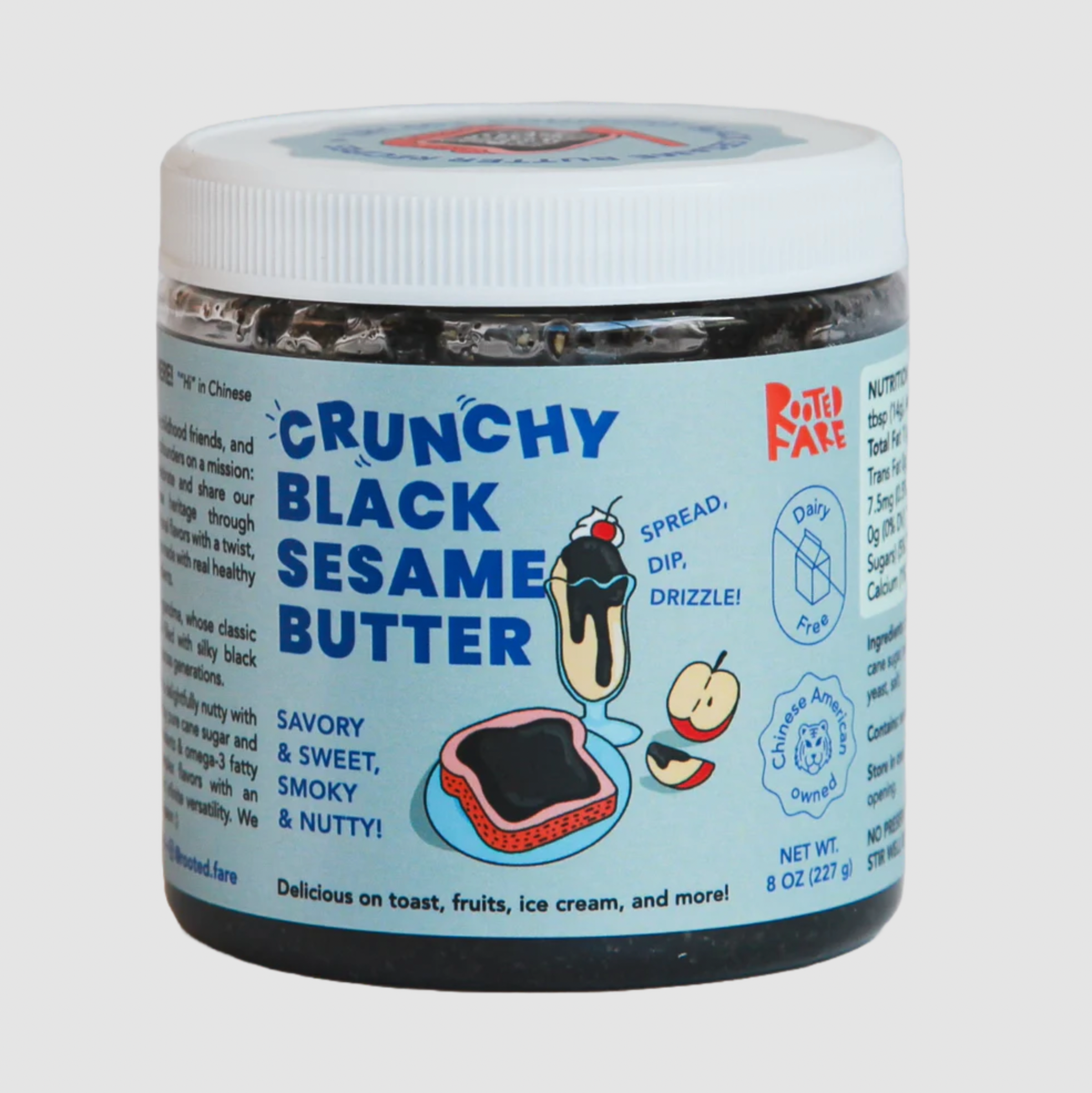 Crunchy Black Sesame Butter - 8 oz