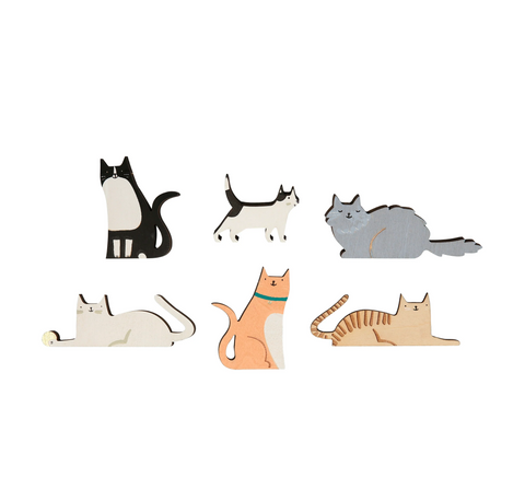 Velvet Bow Cat Crackers (Set of 6)