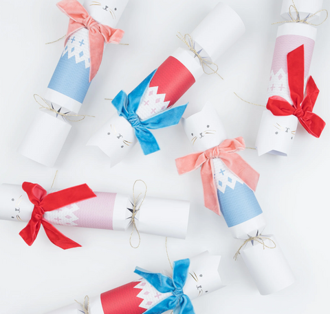 Velvet Bow Cat Crackers (Set of 6)