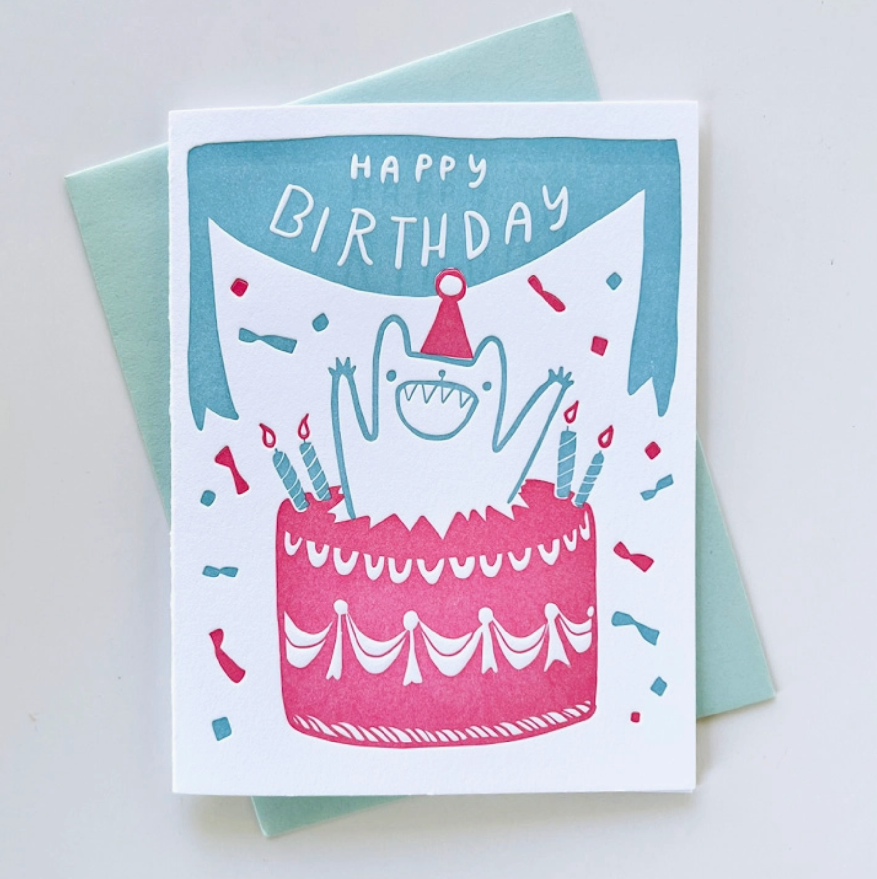 Jumping Out Of A Cake Card