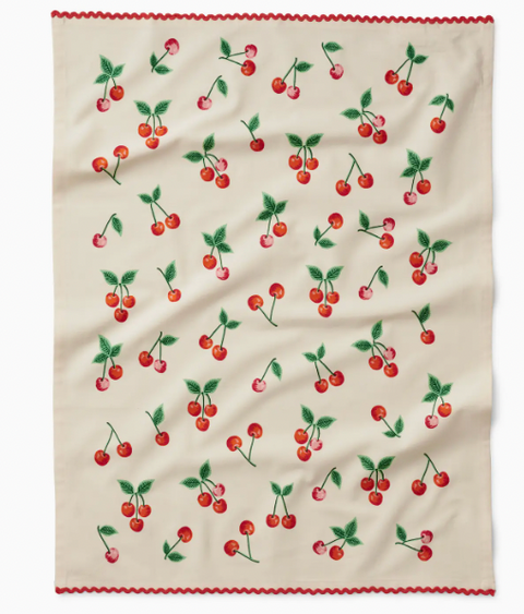 Cherries Tea Towel