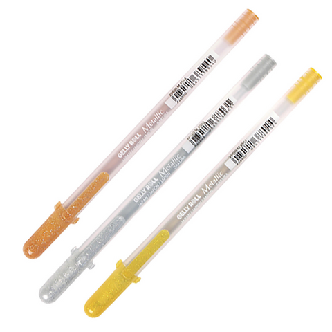 Gelly Roll Metallic 3 PC Set- Gold, Silver, Copper