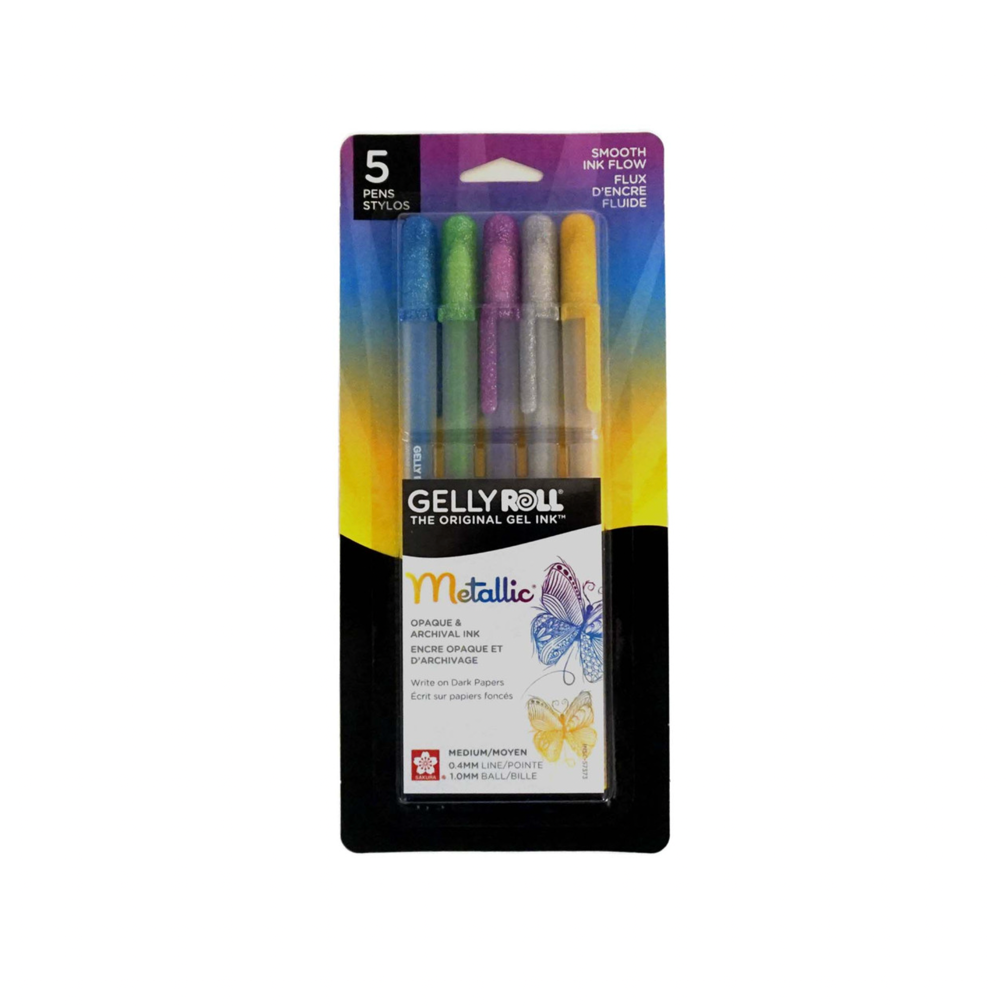 Gelly Roll Metallic 5 Pk - Hot Metallic